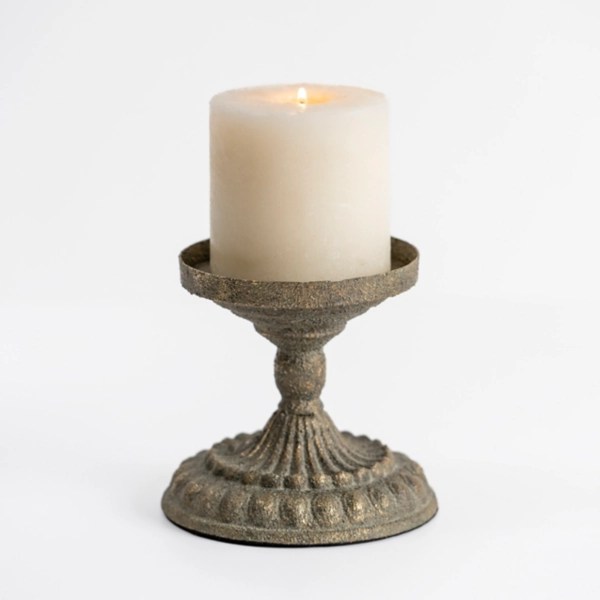 Petina Metal Pillar Candle Holder, 6 in. Kirklands Home