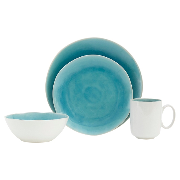 Blue Crackle Glaze 16pc. Dinnerware Set Kirklands Home