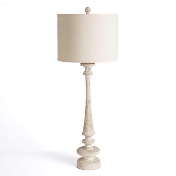 Distressed Ivory Lucy Buffet Lamp Kirklands Home