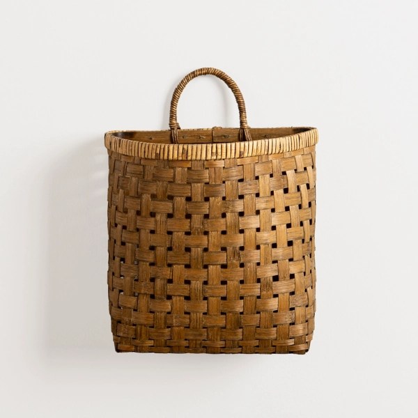 Brown Woven Bamboo Wall Pocket Kirklands Home