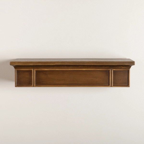 Traditional Brown Wood Wall Shelf Kirklands Home
