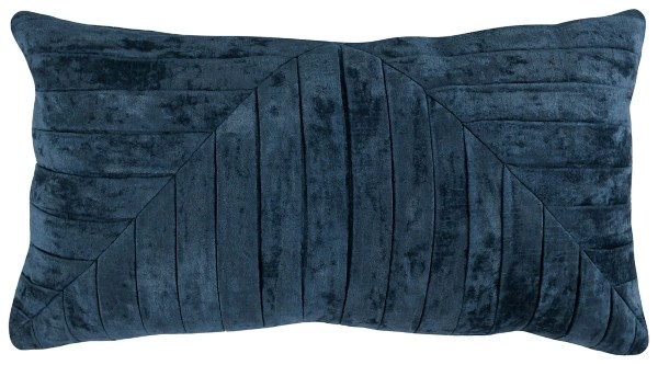Addie Navy Velvet Lumbar Pillow Kirklands Home