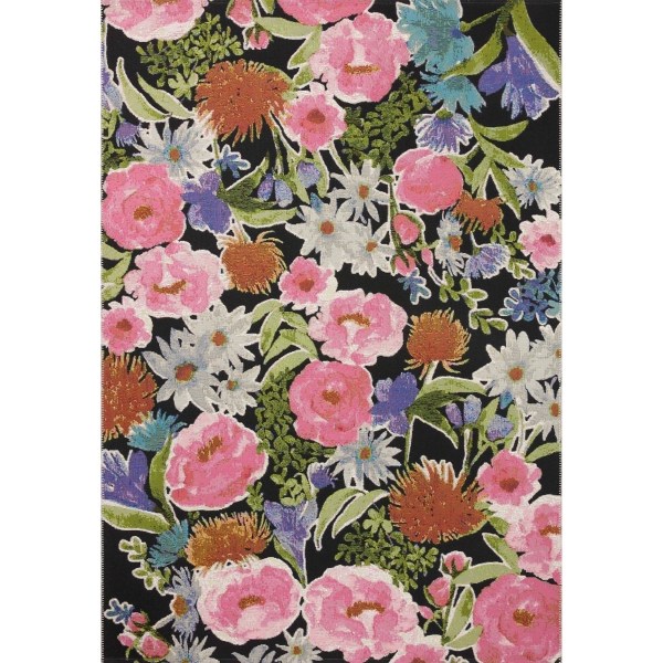 Midnight Garden Party Indoor/Outdoor Rug, 7x11 Kirklands Home