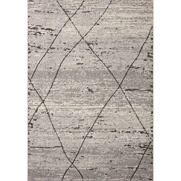 Charcoal Asymmetrical Diamond Area Rug, 5x7 Kirklands Home
