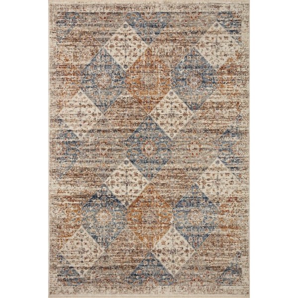 Neutral Diamond Patchwork Area Rug, 5x7 Kirklands Home