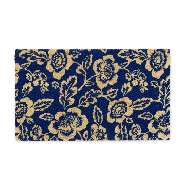 Blue Peonies Coir Doormat Kirklands Home