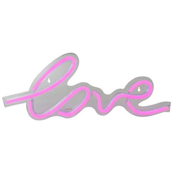 Neon Pink Love LED Wall Sign Kirklands Home