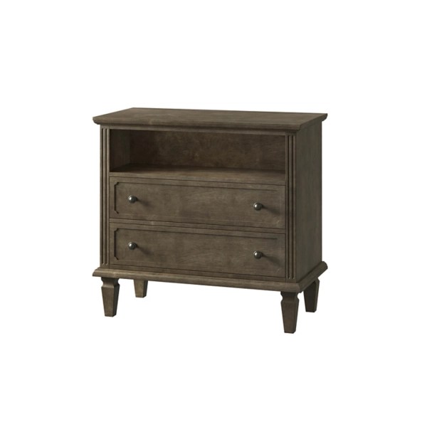 Ash Brown 2Drawer Wood Nightstand Kirklands Home