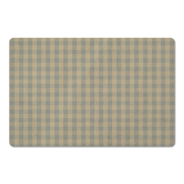 Yellow and Green Plaid Kitchen Mat Kirklands Home