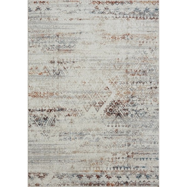 Ivory Distressed Medallion Washable Area Rug, 7x9 Kirklands Home