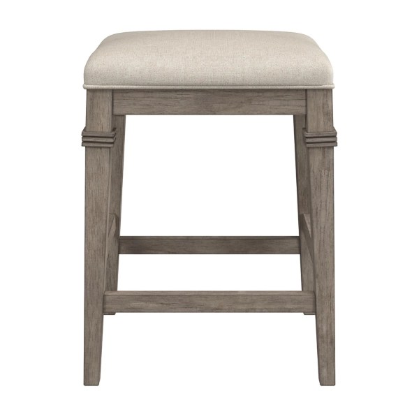 Distressed Gray and Beige Counter Stool Kirklands Home