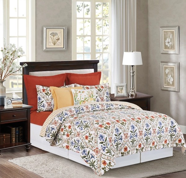Victoria's Garden 3pc. Full/Queen Quilt Set Kirklands Home