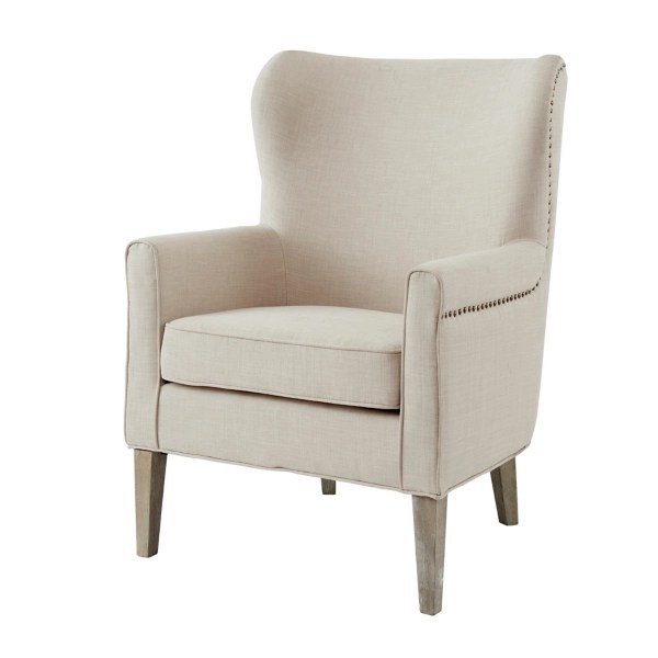 Ivory Curved Wingback Accent Chair Kirklands Home