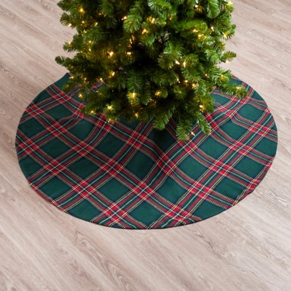 Green Classic Plaid Christmas Tree Skirt Kirklands Home
