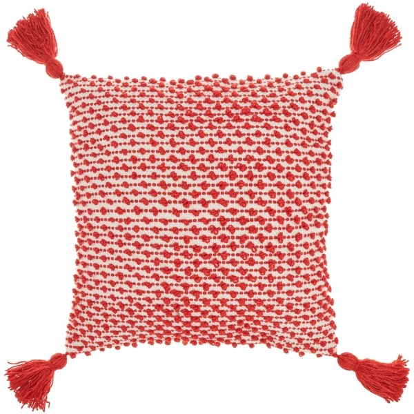 Red Knotted Tassel Outdoor Throw Pillow Kirklands Home
