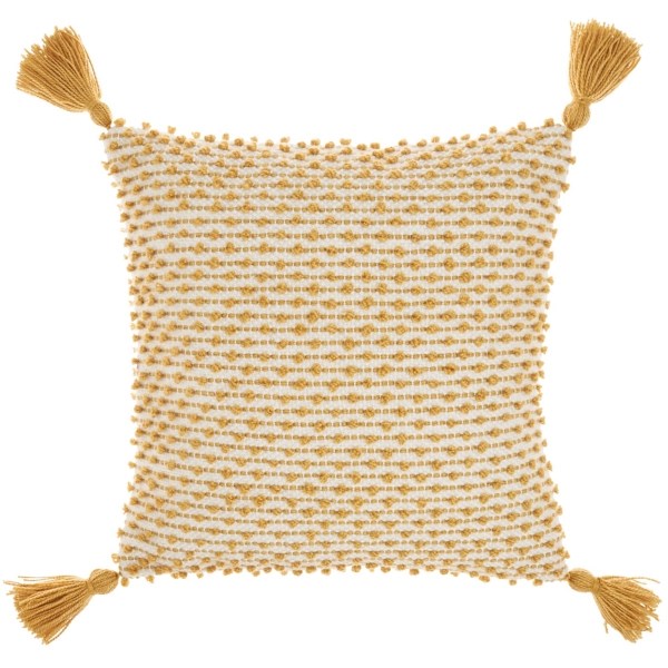 Yellow Knotted Tassel Outdoor Throw Pillow Kirklands Home