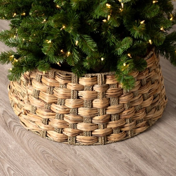 Woven Seagrass Christmas Tree Collar, 26in. Kirklands Home