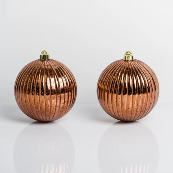 Chocolate Ridged 6 in. Tree Ornaments, Set of 2 Kirklands Home