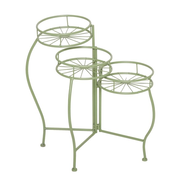 Green Metal Starburst 3Tier Plant Stand Kirklands Home