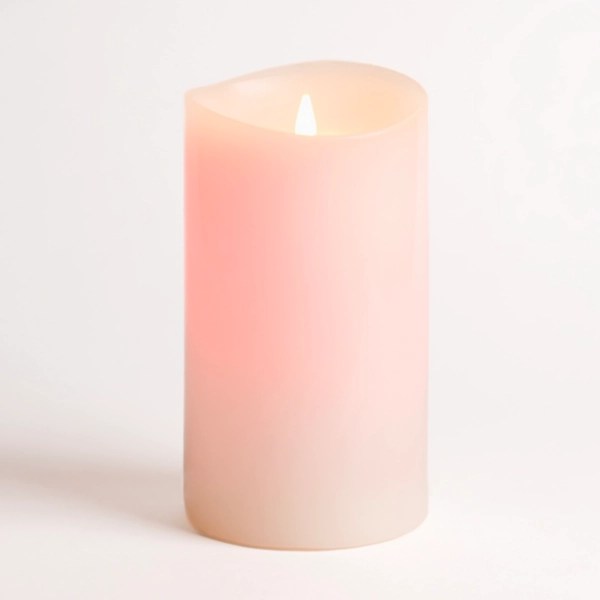 Ivory Color Changing LED Pillar Candle, 5x9 in. Kirklands Home