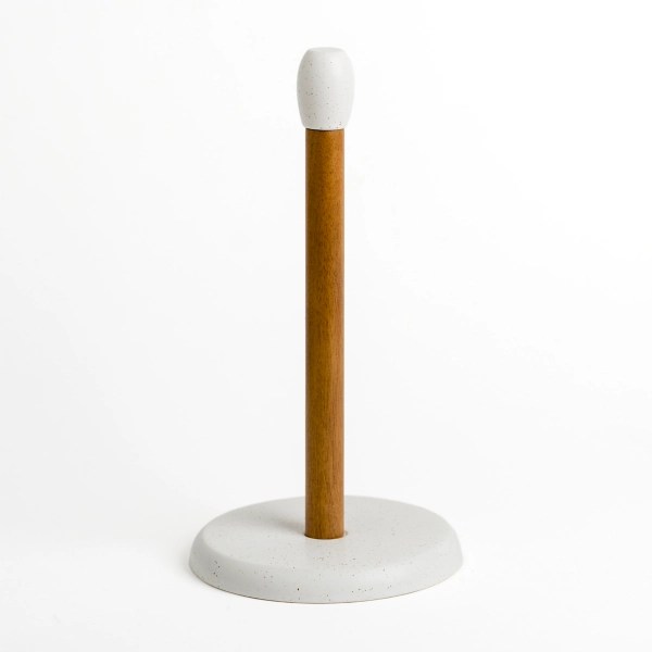 White Speckled Ceramic Paper Towel Holder Kirklands Home