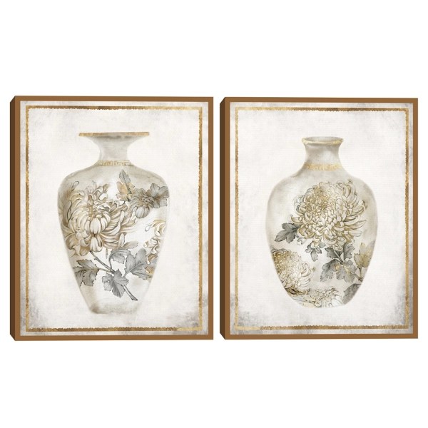Priceless Vase Framed Canvas Art Prints, Set of 2 Kirklands Home