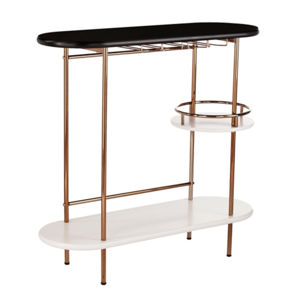Oblong Gold Metal Frame Bar Cart Kirklands Home