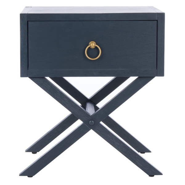 Navy Wood XBase Nightstand Kirklands Home