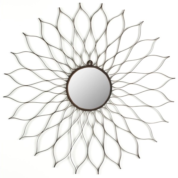 Wrought Iron Flower Petal Wall Mirror Kirklands Home