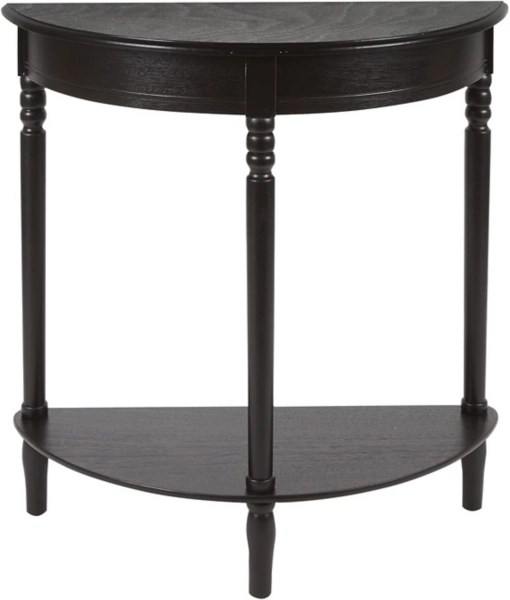 Antique Black Half Round Console Table Kirklands Home