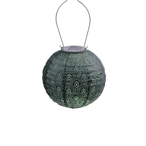 LED Round Green Outdoor Hanging Lantern Kirklands Home