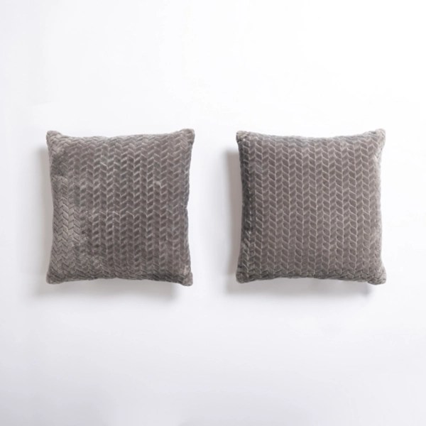Gray Heavenly Herringbone Pillows, Set of 2 Kirklands Home