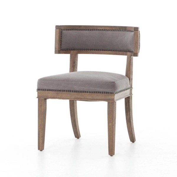 Dark Moon Canvas Upholstered Dining Chair Kirklands Home