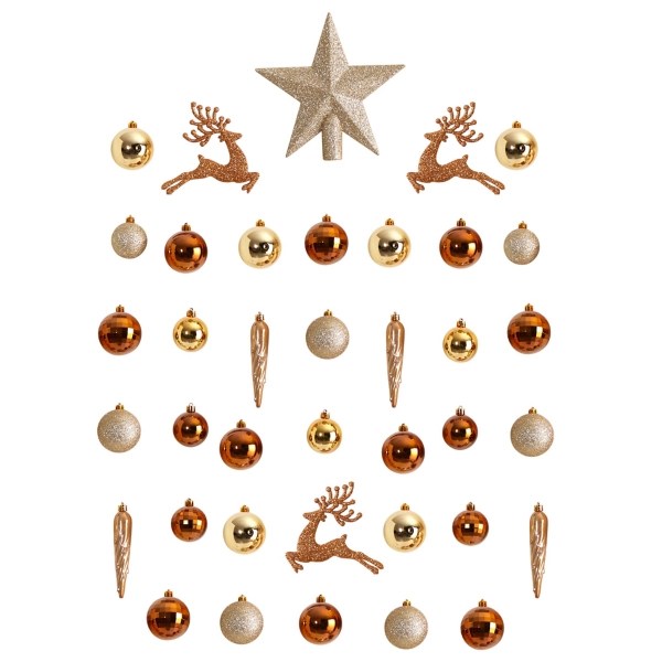 Gold 40pc. Christmas Ornament & Star Topper Set Kirklands Home