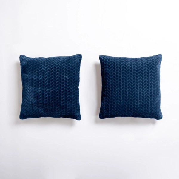 Navy Heavenly Herringbone Pillows, Set of 2 Kirklands Home