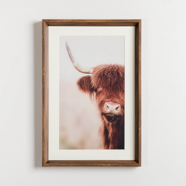 Happy Highland Cow Framed Art Print Kirklands Home