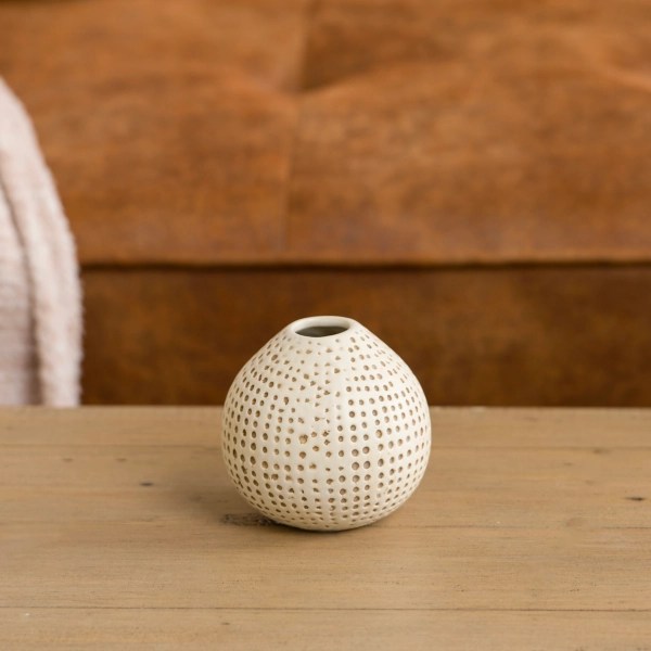 Kirklands Mini Ceramic Natural Textured Vase Hamilton Place