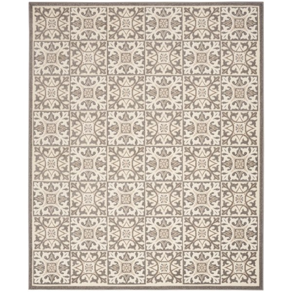 Aloha Ivory Geometric Indoor/Outdoor Rug, 7x10 Kirklands Home