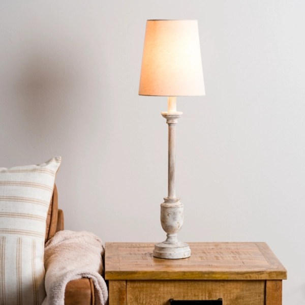 Distressed Ivory Classic Buffet Lamp Kirklands Home