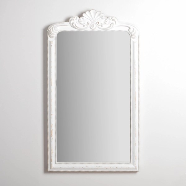 White Ornate Venus Wall Mirror Kirklands Home