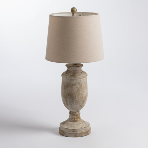 Distressed Ivory Urn Table Lamp Kirklands Home