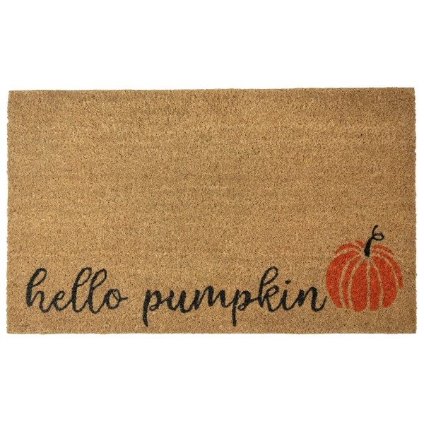 Hello Pumpkin Coir Doormat Kirklands Home