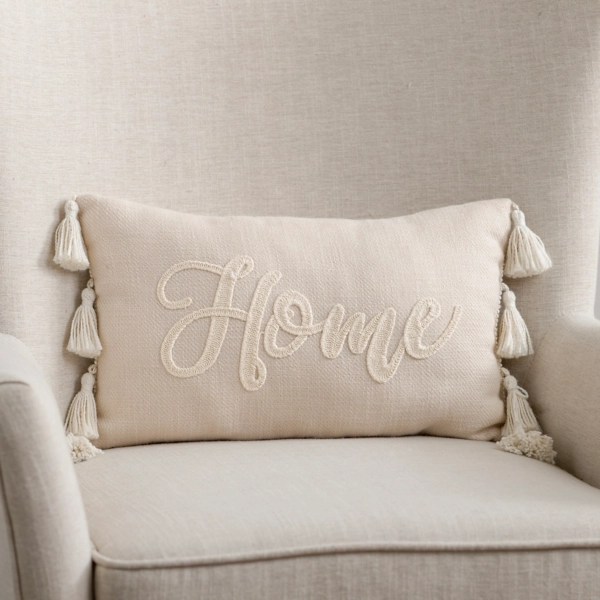 Ivory Home Tassels Lumbar Pillow Kirklands Home