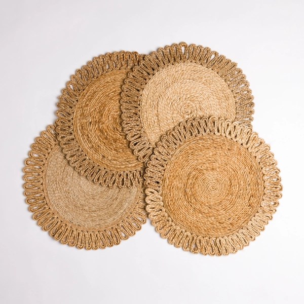 Kirklands Natural Woven Jute Placemat Hamilton Place