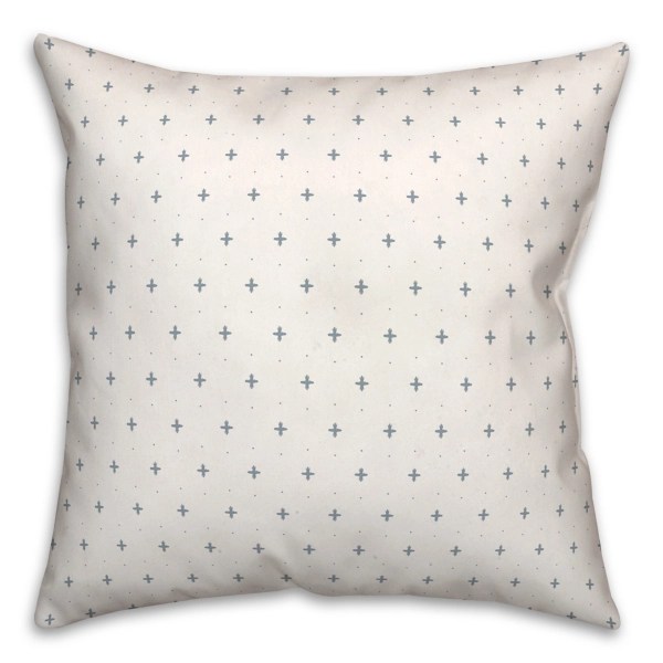 White and Blue French Country Outdoor Throw Pillow Kirklands Home