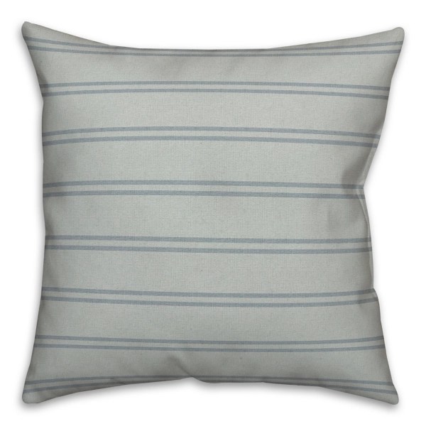 Seafoam & Blue Country Stripe Outdoor Throw Pillow Kirklands Home