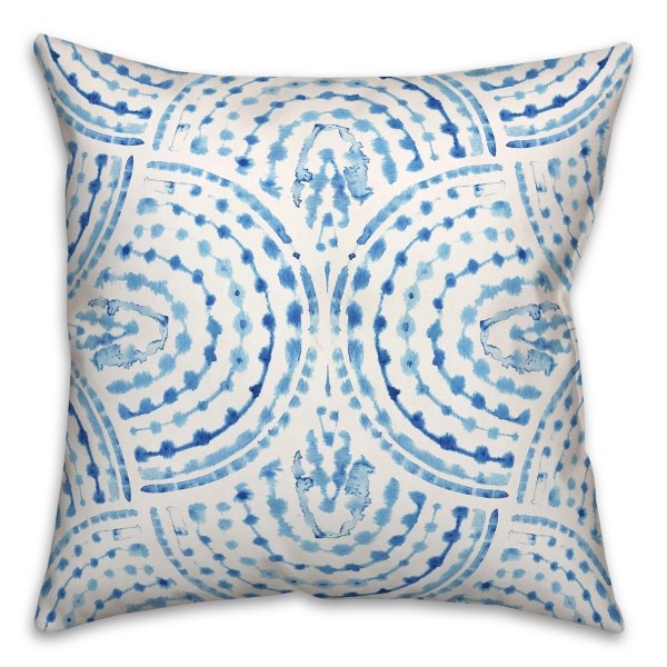 Blue Watercolor Arc Outdoor Throw Pillow Kirklands Home