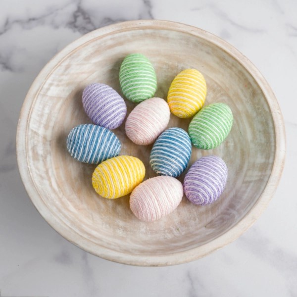 Tweed Striped Easter Eggs Bowl Filler Kirklands Home