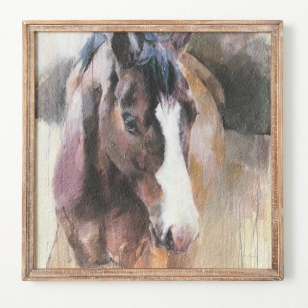 Textured Horse Framed Wall Art Kirklands Home