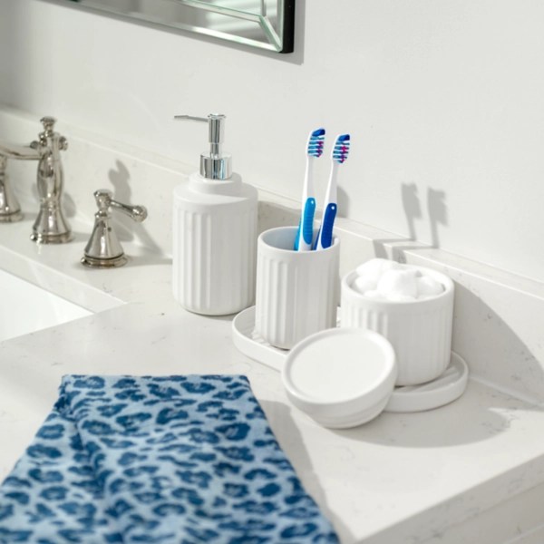 White Bathroom Storage 4pc. Bundle Kirklands Home